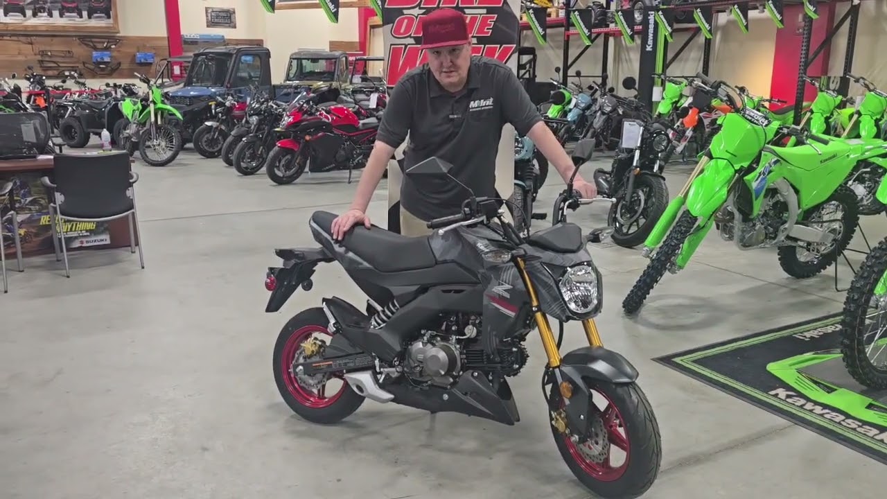 KKO様ブラック一枚 MInt Bike Of The Week 2024 Kawasaki Z125 Pro Metallic Matte Dark
