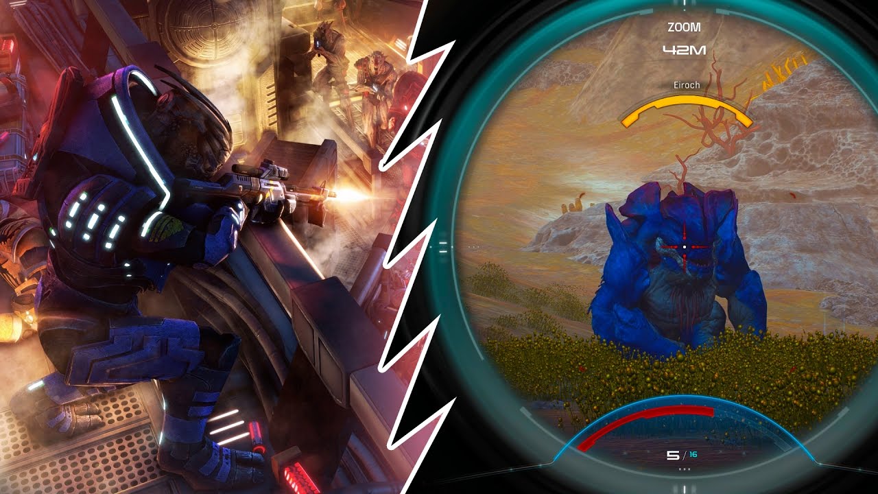 All Sniper Rifle Damage Comparison - Mass Effect Andromeda Patch 1.06