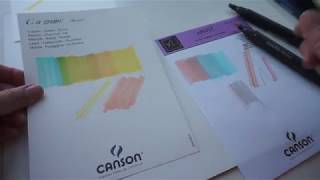 Тест \\ Обзор  бумаги Canson для маркеров