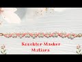 DIY Konektor Masker Mutiara // Cara membuat konektor masker mutiara // beads jewelry making