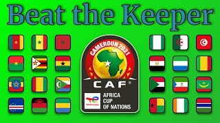 African Cup of Nations Cameroon 2021 - Beat the Keeper | Marble Race