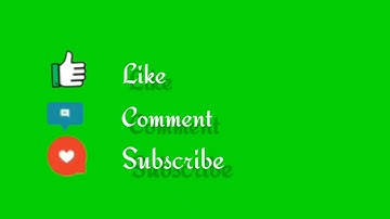 Subscribe intro,Like & Comment,Green Screen