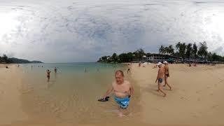 Phuket,  пляж Ката Ной, декабрь 2018г. Обзор 360 градусов.