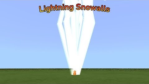How To Make Lightning Snowballs In Minecraft Bedrock