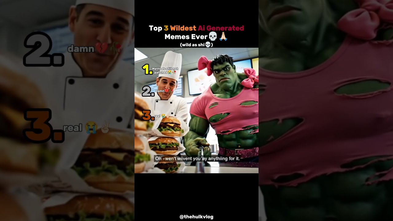 TOP 3 WILDEST AI GENERATED MEMES EVER Wild As Shi Aigenerated Veo3 Ranking Tiktok