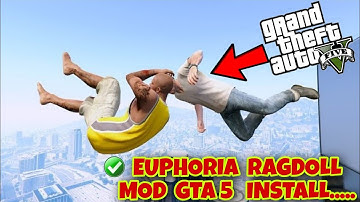 GTA 5 PC HOW TO INSTALL EUPHORIA RAGDOLL MODE 2023 ( FULL TUTORIAL)