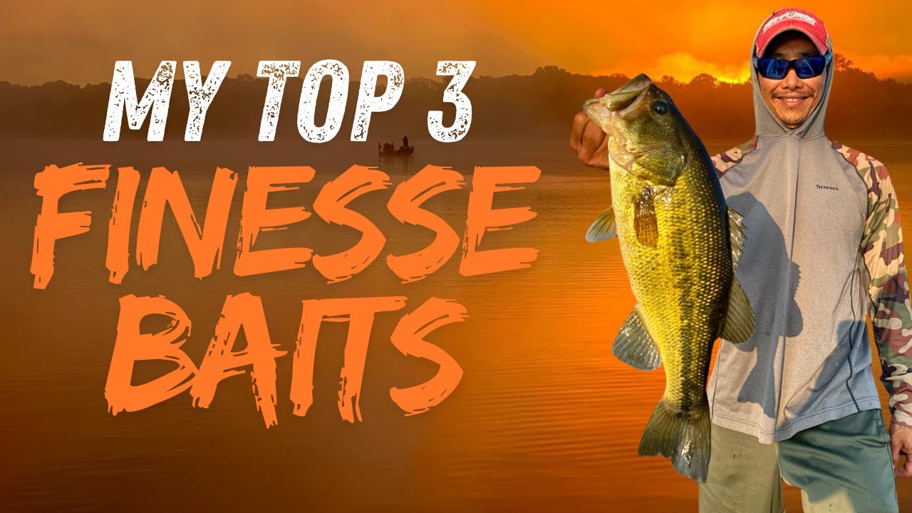 My TOP 3 FINESSE BAITS for largemouth bass fishing