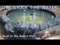 Tire livestock indestructible waterer