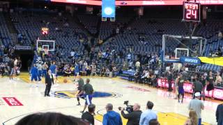 20141101 vs Warriors, Jeremy Lin pregame practice - 2