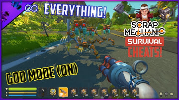How To Cheat On Scrap Mechanic Survival! | Console Commands "Hacks" Cheats Tutorial