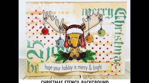 ScrappyScrappy - Christmas Stencil Background