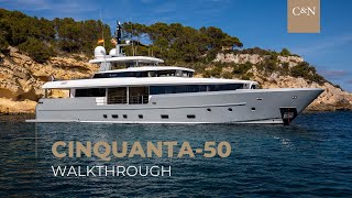 CINQUANTA-50 | 35.60m (114′ 9″) | Admiral | Motor Yacht For Sale Walkthrough