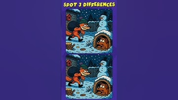Find the differences #237 : Can You Spot All 3 !? (A Bit Tricky) #spotthedifference #shorts