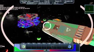 Starmade Ep145: Planet Harvester vs. Asteroids, Stations & Pirate Stronghold