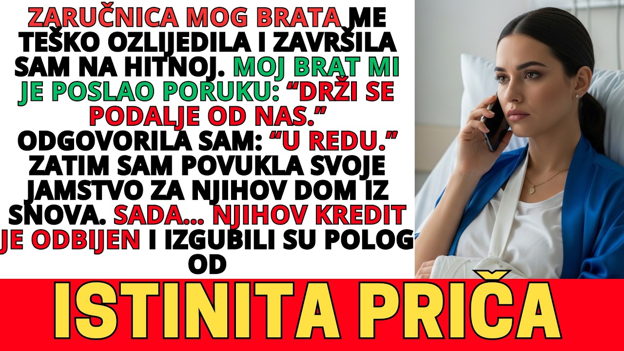 ŠOGORICA ME OZLIJEDILA, BRAT REKAO: 