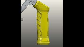 chamfered recessed Grip Pattern _ Solidworks surface modeling