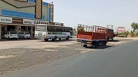 GSRTC Bus Overtake At Hotel