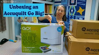 Unboxing of the Accuquilt Go Big Fabric Cutting System and First Use