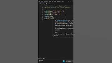 Python program to find out Simple Interest | #pythonprogram | @KashAapkeLiye