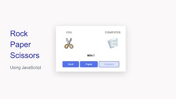 Code Rock Paper Scissors Game Using HTML CSS And JavaScript