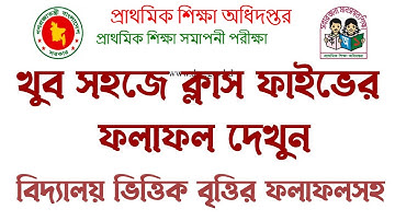 How to Get PSC Result with Mark sheet || সমাপনী পরীক্ষার রেজাল্ট || PSC Result Sheet || Talha IT