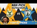 Milwaukee Bucks vs. Boston Celtics Pick 2/1/26 NBA Pick Prediction