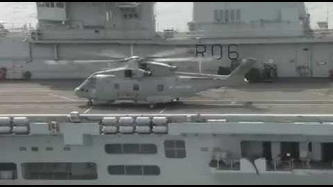 HMS Illustrious Hunts Subs on Exercise Deep Blue 10.06.14