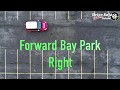 A drones view  tutorial of the forward bay parking manoeuvre uk driving test from 4th december 2017