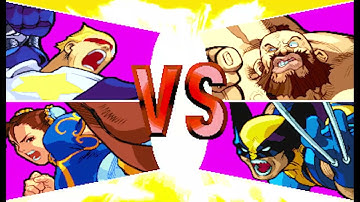 Marvel vs Capcom 1 ( Arcade ) - Chun-li / Captain Commando Playthrough ( July 3, 2024 )