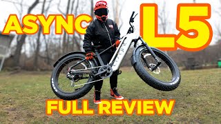The Sleek, Futuristic Design of the ASYNC L5 Electric Bike - First Impressions and Ride Demo!
