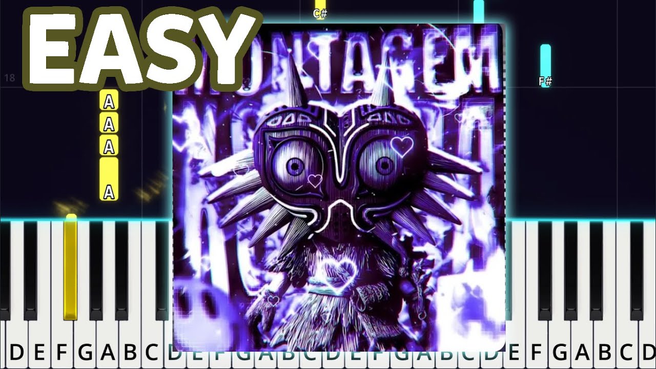 MONTAGEM XONADA - MXZI Easy Piano Tutorial