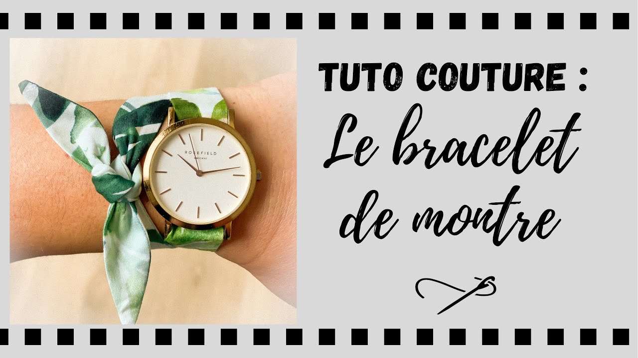 Tuto upcycling couture : le bracelet de montre ! - YouTube