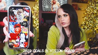 2023 goals, habits &amp; vision board xoxo