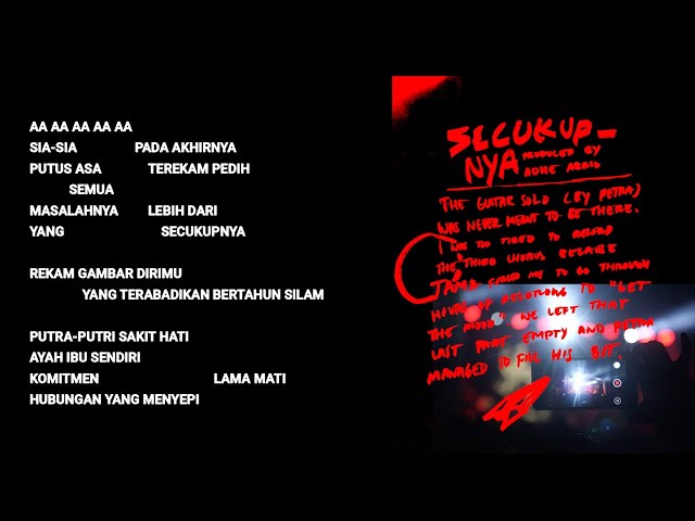 Hindia - Secukupnya (Official Lyric & Commentary Video) class=