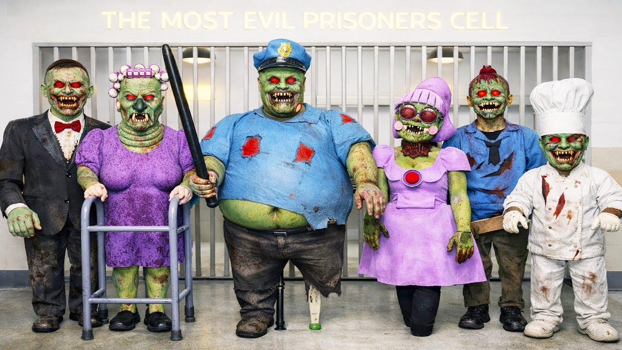 All Morphs in Real Life Roblox ZOMBIE BARRY PRISON RUN Papa Pizza Grumpy Gran Siren Cop Mr Funny Ani