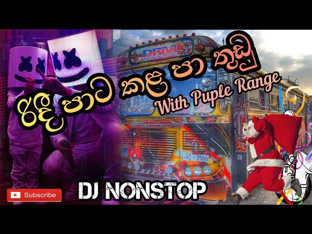SL DJ NONSTOP // රිදී පාට කල පා තුඩු // With Puple Range // Full dj & Bus video collection class=