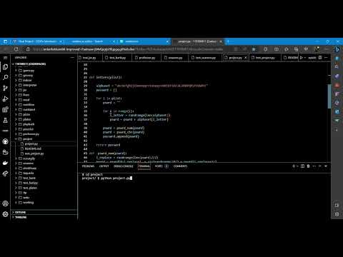 password generator | Codespace  |  Visual Studio Code