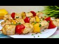 Куриные шашлычки в духовке. Нежные и сочные. Новогоднее меню 2022 / Chicken skewers. Eng sub