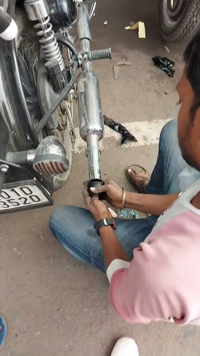 #royalenfield Bullet silencer rubber changed in only 30₹ /-