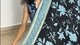 Beautiful Georgettesarees at just Rs.599/- 😍 Booking number 8015023404  screenshot 2