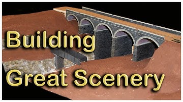 Building realistic model scenery, a viaduct across a valley, for Chadwick Model Railway | 64.