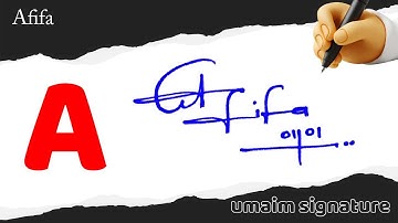 ❤️ Afifa Name Signature Request Done | How To Draw Signature | Signature Classes ❤️