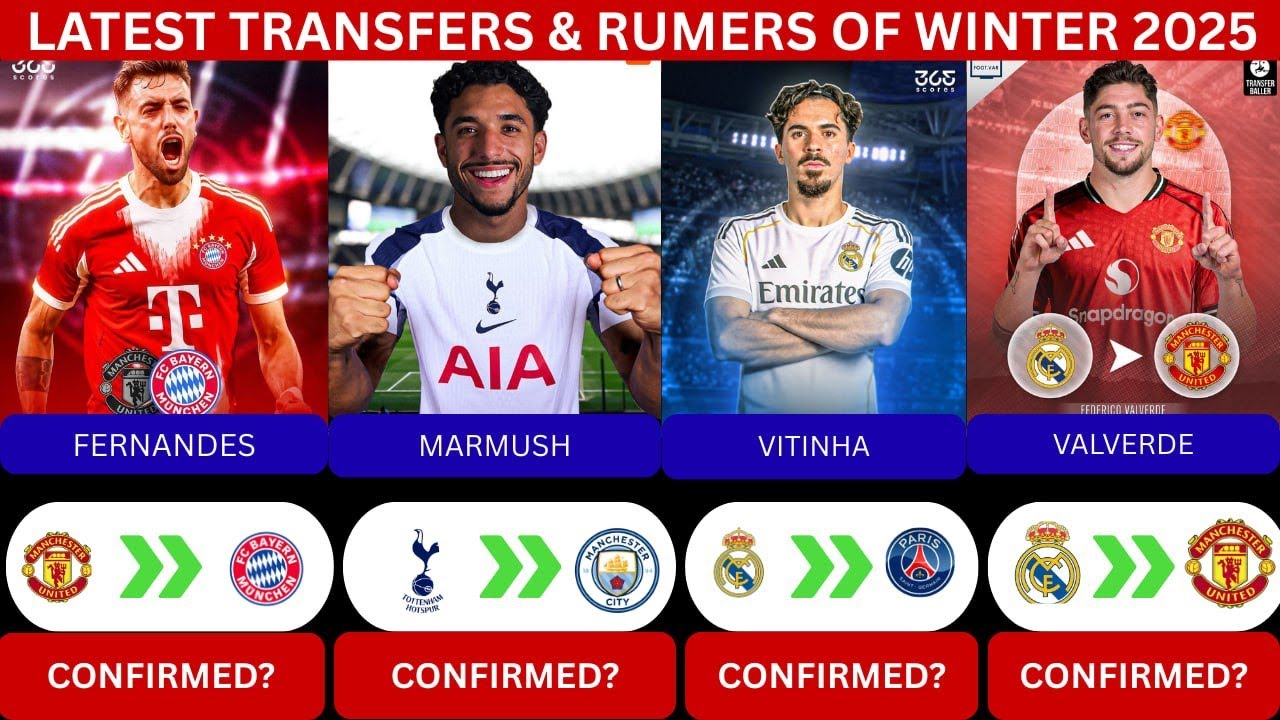 LATEST CONFIRMED TRANSFER NEWS AHEAD OF SUMMER 2025 | Vitinha, Bruno Fernandes, Marmoush & Valverde