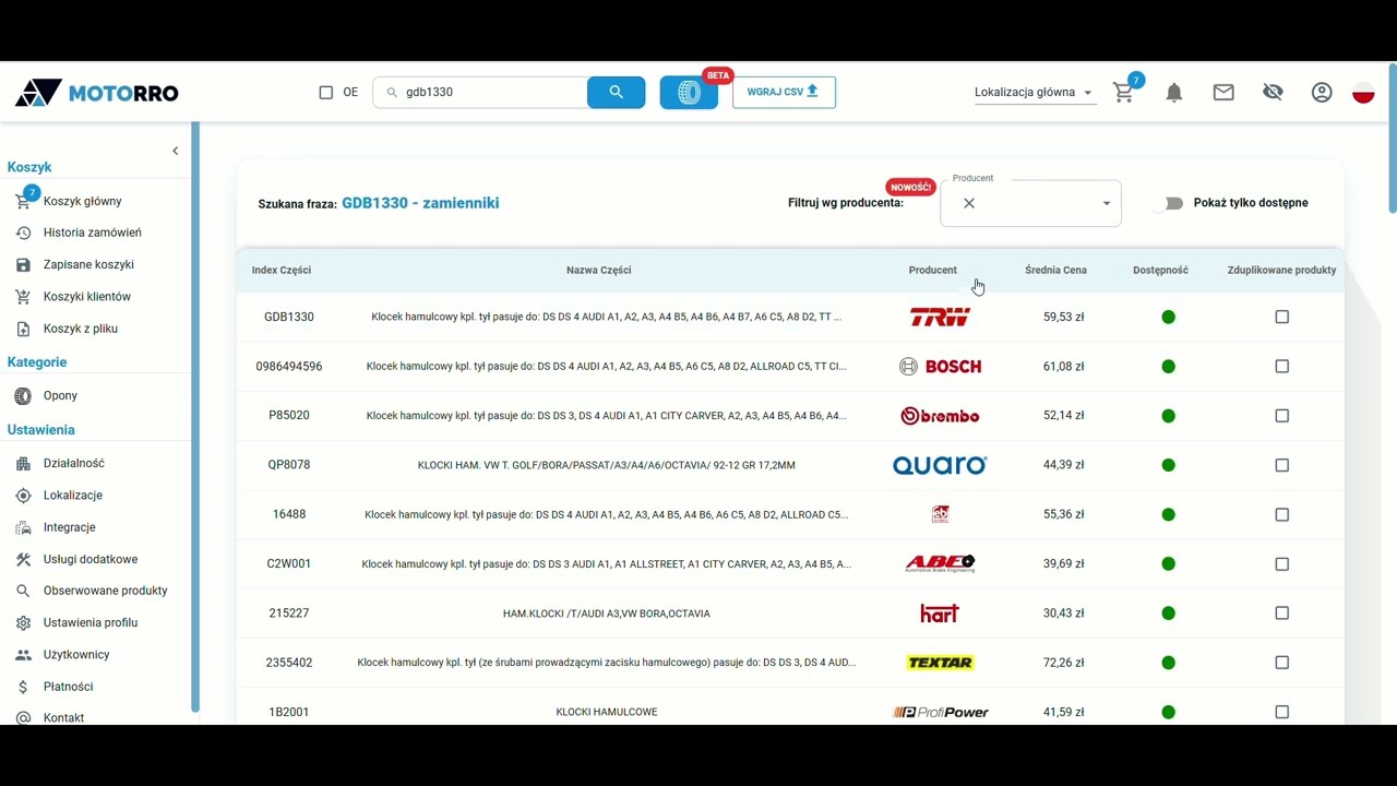 Motorro prezentacja aplikacji