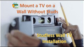 Studless Mount a TV on the Wall Without Studs by Camper Outdoor 447 views 1 year ago 1 minute, 29 seconds