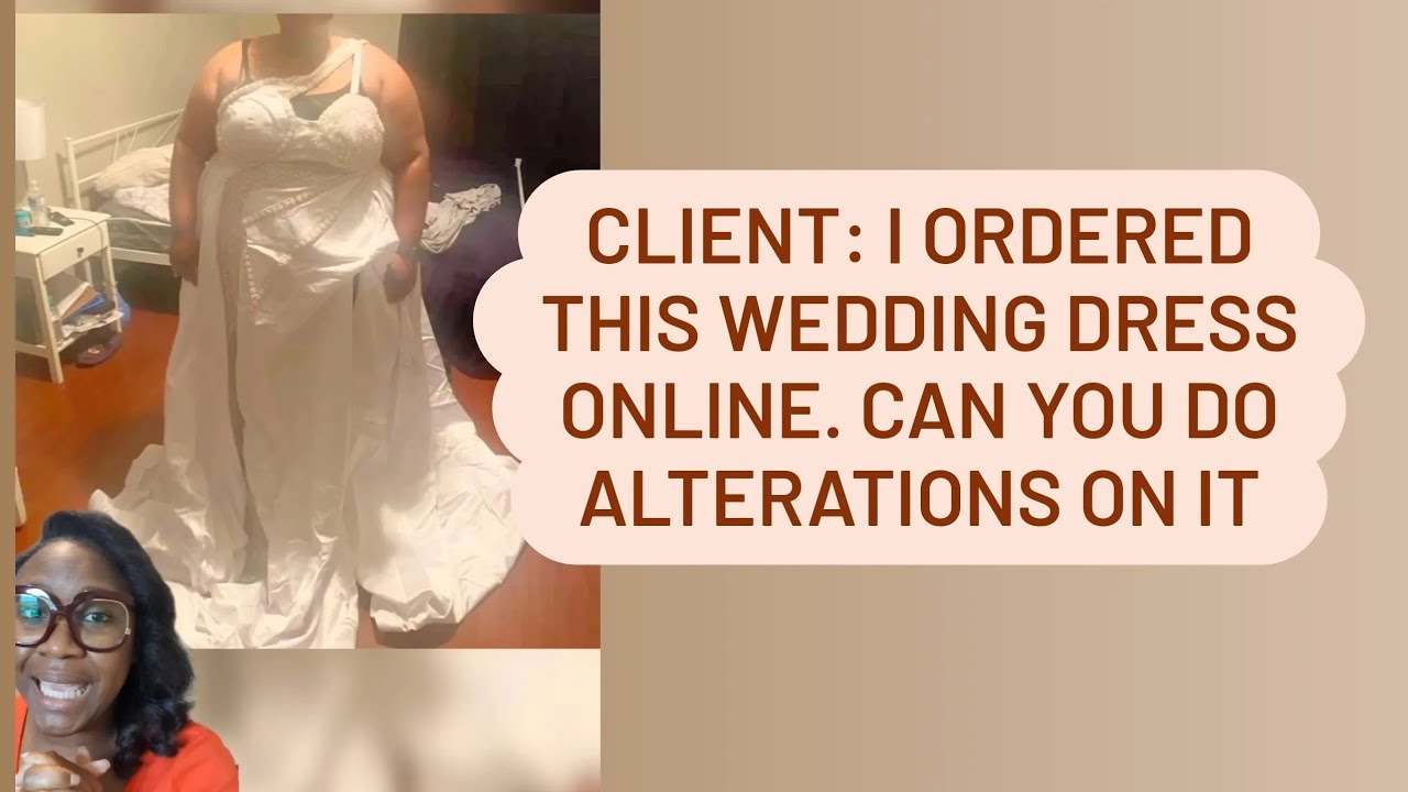 Fix my dress. Client ordered her wedding dress online. These are the gown  alterations that were done 