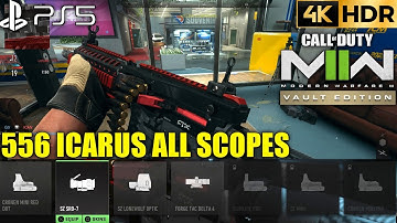 All Scope 556 Icarus MW2 | MW2 556 Icarus Scope | MW2 Vault Edition Icarus Attachments | MW2 Icarus