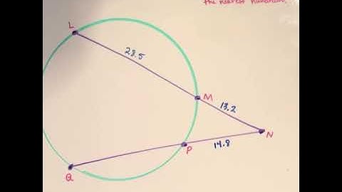 Intersecting Secants - Lengths