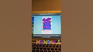 Enjoying Monday Playing Roller Splat on the Computer