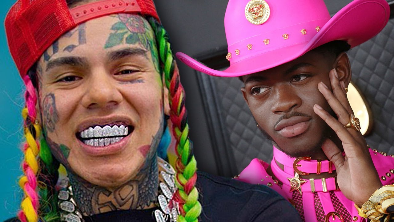 6ix9ine, tekashi69, lil nas x, lil tjay, reacts, meek mill, video, news, go...